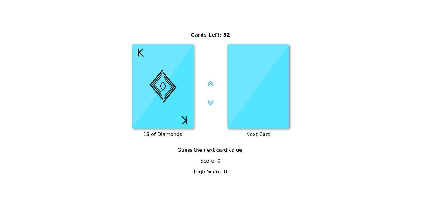 High-Low Card Game thumbnail